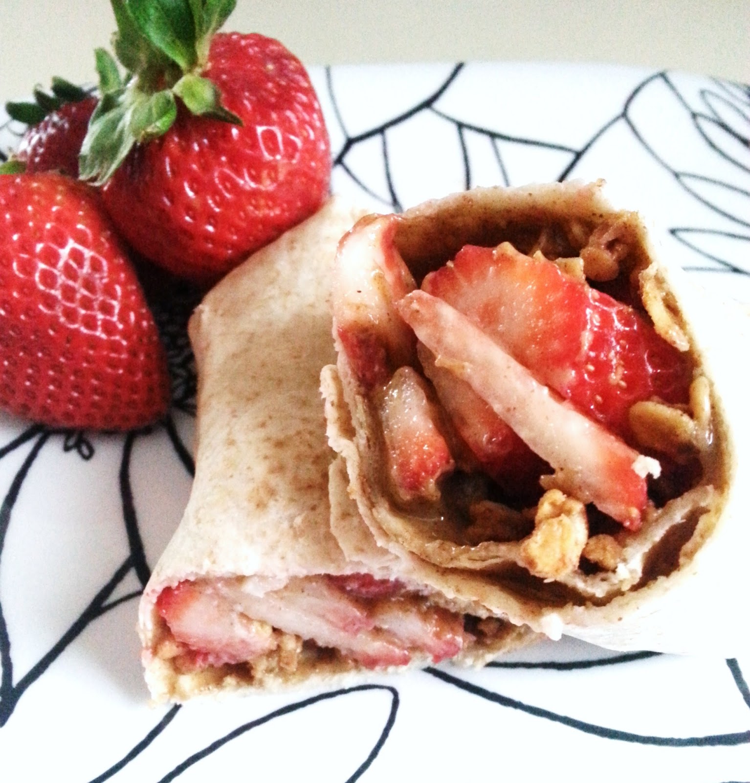 Sweet B's Impressions Fruit and Nut Butter Breakfast Wrap