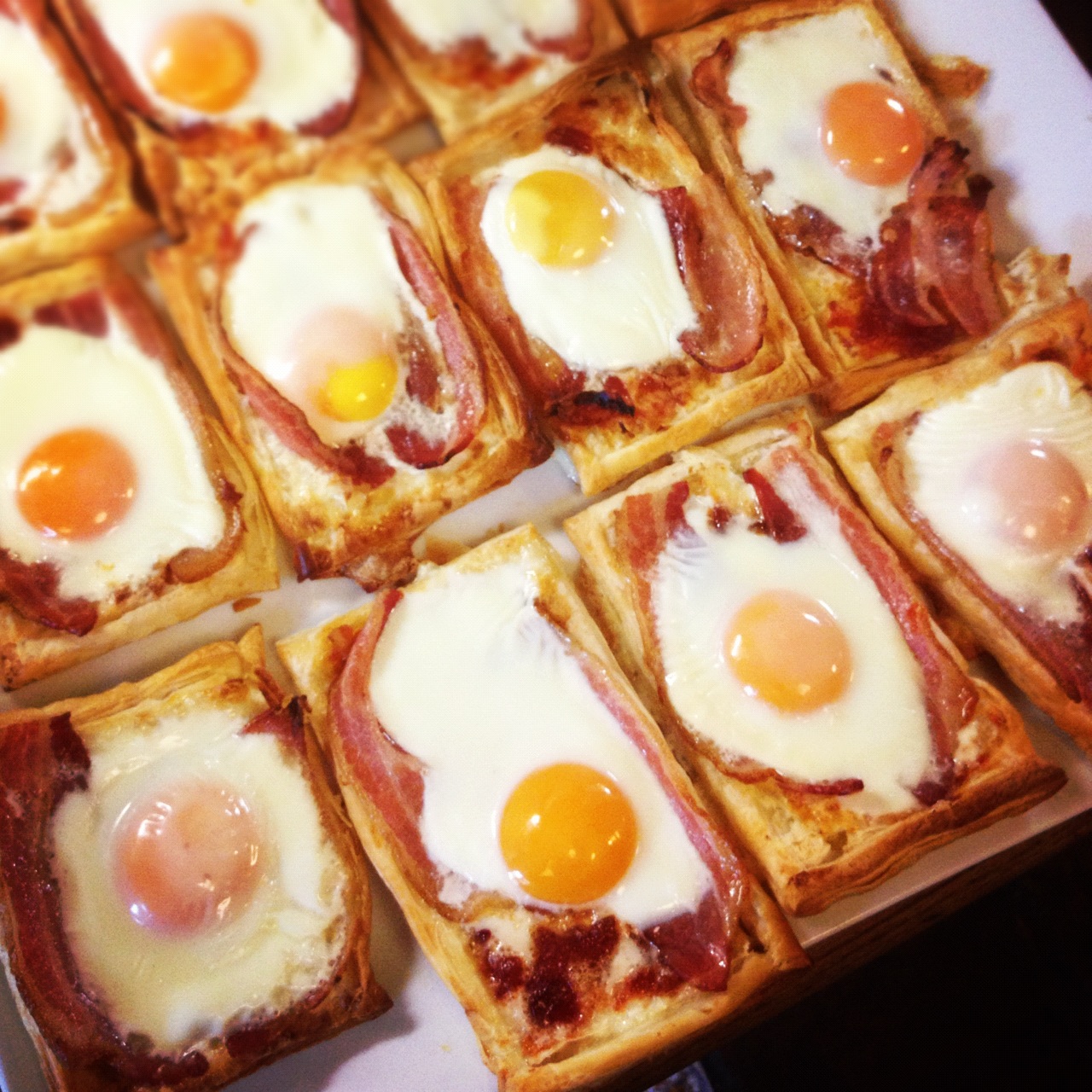 Milli's kitchen Bacon and egg tarts