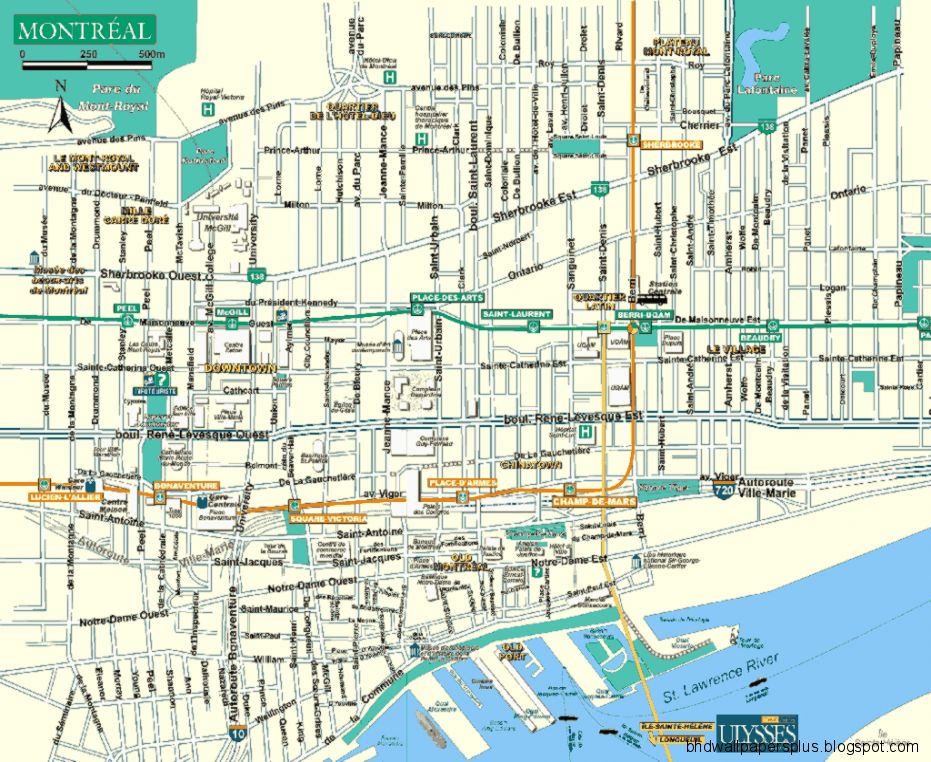Montreal Tourist Map Montreal Tourist Map