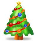 Small nondescript Christmas tree