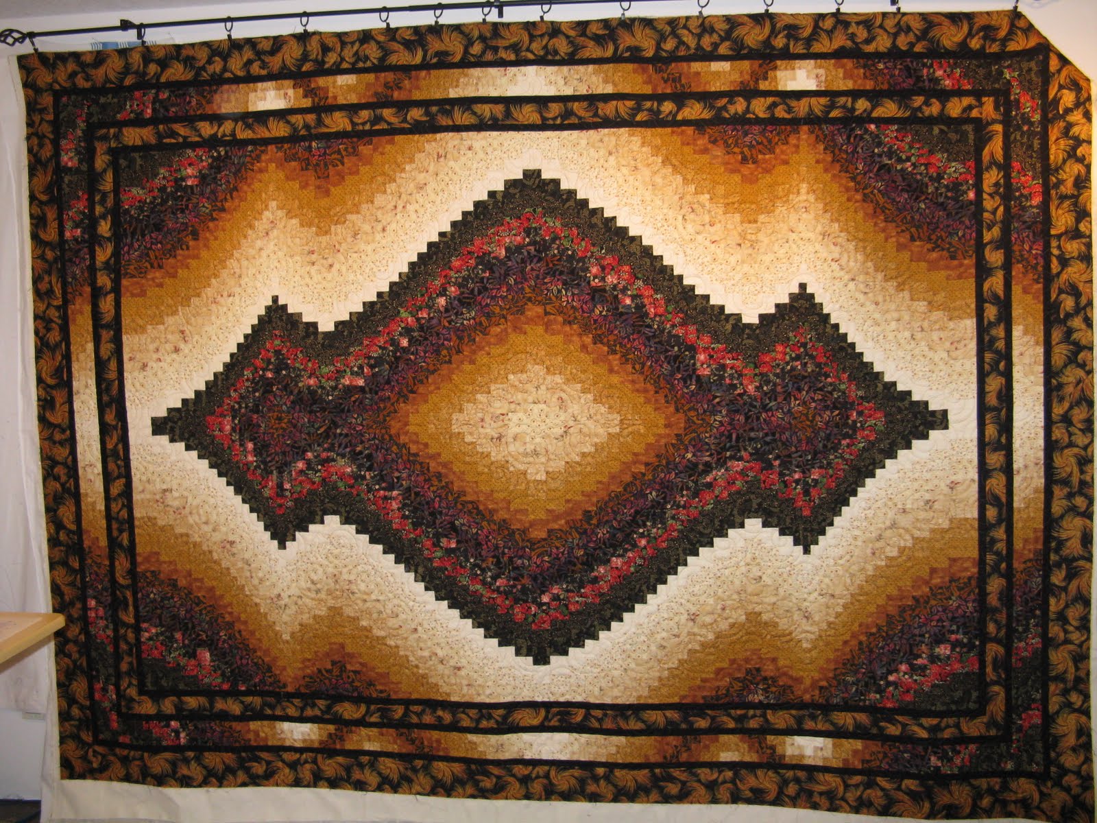 Country Garden Quiltworks Oriental Carpet Bargello Quilt called