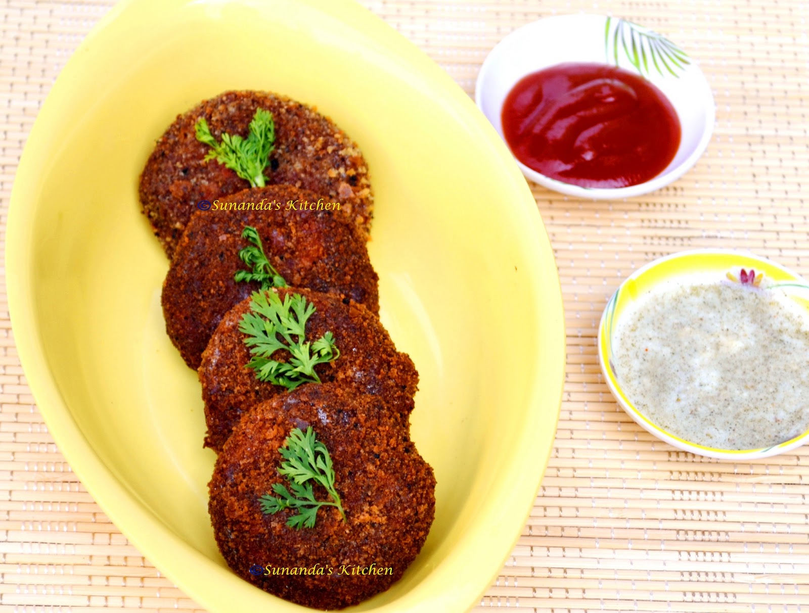 Recipes from Sunanda's Kitchen Crispy Beetroot Cutlet