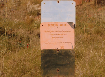 Department of Aboriginal Sites sign, Burrup Peninsular near Dampier WA