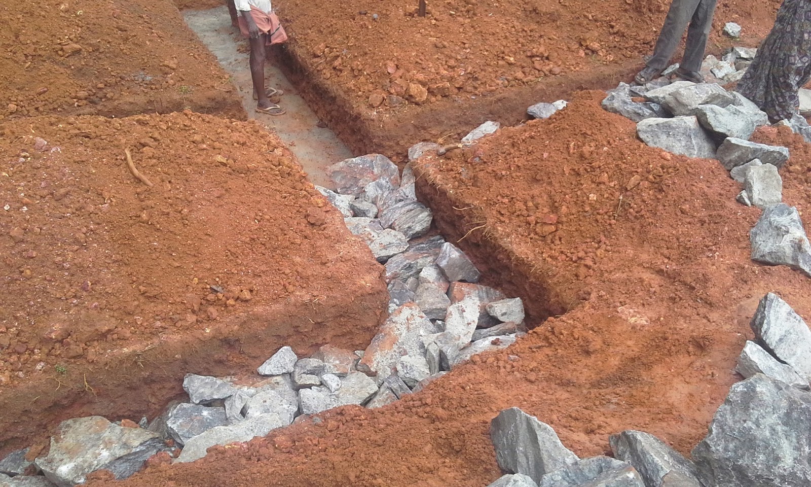 Kerala House Construction Tips 2. Setting out plan and digging
