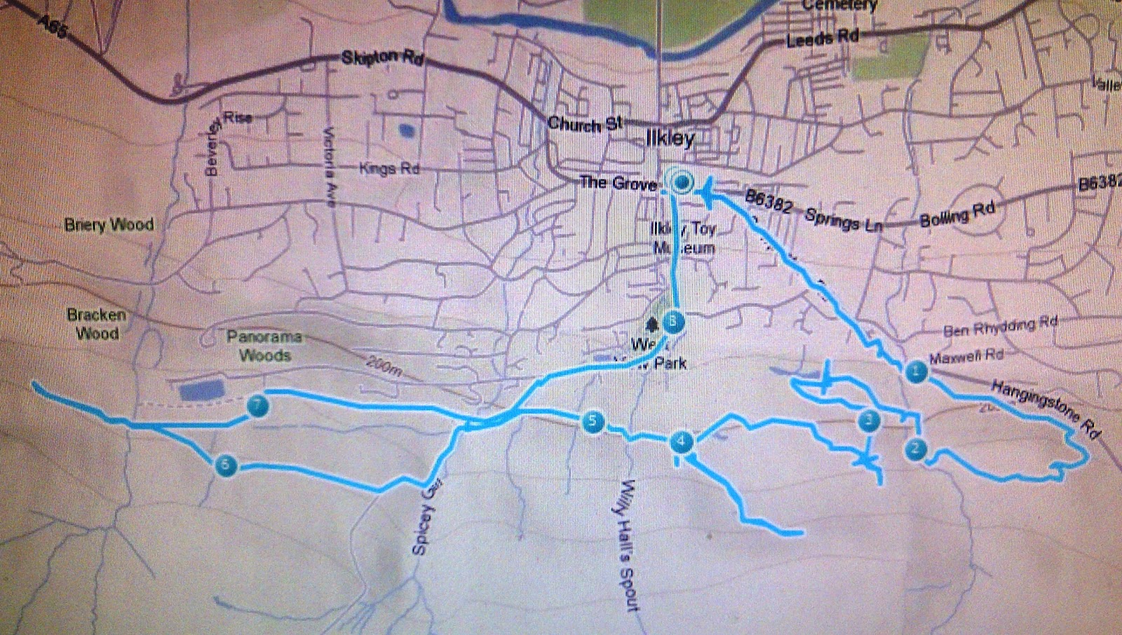 Walk North Ilkley Moor Circular