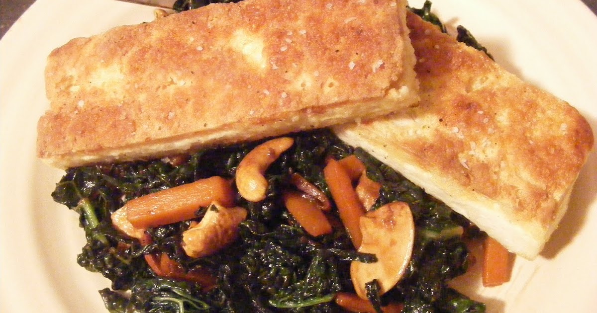 Green and Lean StirFried Kale and Carrots with Tofu