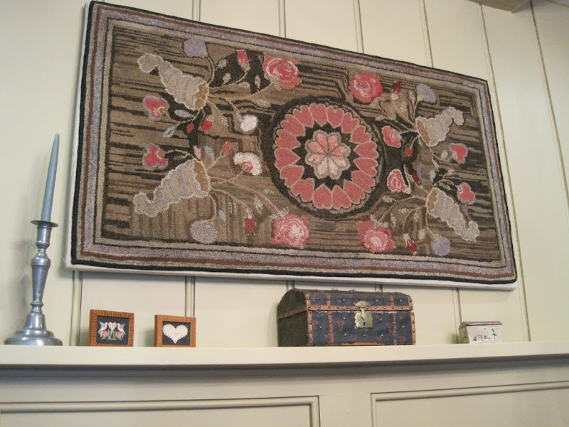 Heir and Space Decorating with hooked rugs