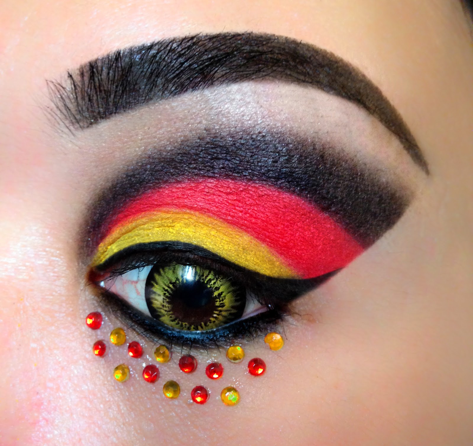 Mina the Magnificent Germany Flag (Eye Makeup)