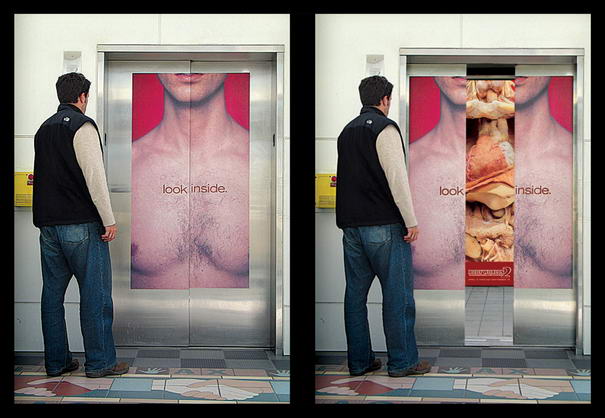 Great Lake Science center Elevator Advertising