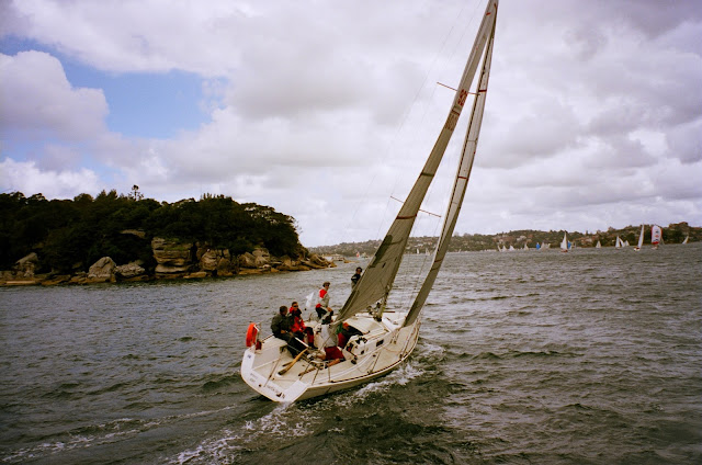 Sydney Harbour Bridge views yacht sailing