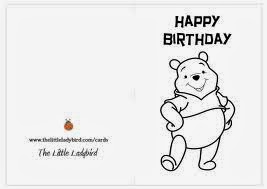Winnie The Pooh Coloring Pages Birthday