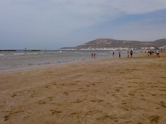 La platja d'Agadir