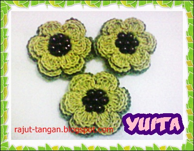 Tutorial Rajut Tangan | bros rajut cantik 019 rajut tangan yuita Tutorial Rajut Tangan | bros rajut cantik 019 rajut tangan yuita