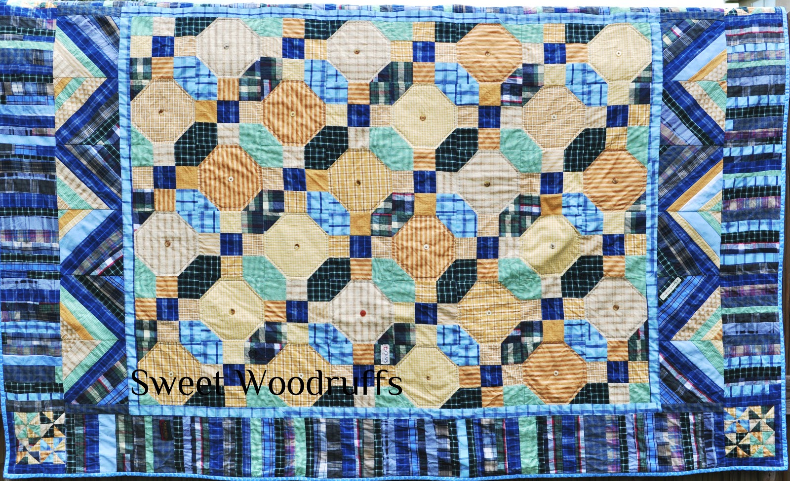 Sweet Woodruffs: Memorial Quilt out of Men s Shirts