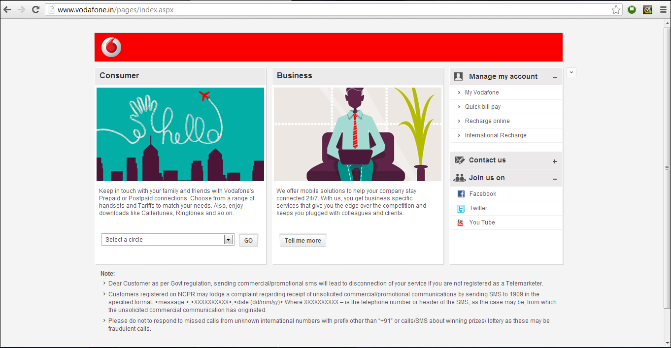 vodafone customer care chennai online chat