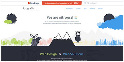  Web Design blog Flat Untuk Landing Page