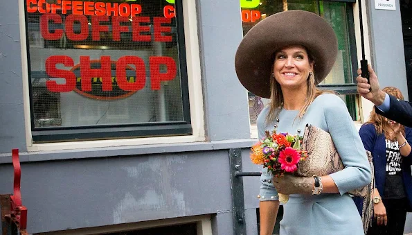 Queen Maxima of The Netherlands opens the new visitors centre of De Nederlandse Bank (DNB) in Amsterdam,