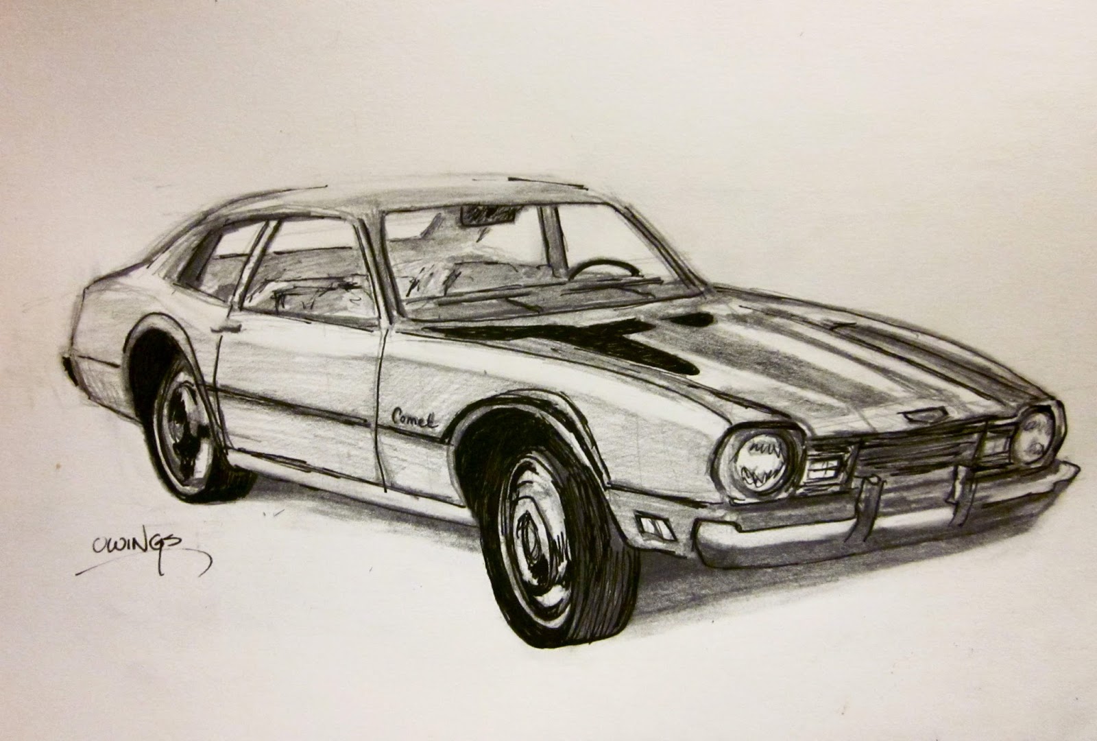  Muscle Car Drawing How To Draw A Sketch for Kindergarten