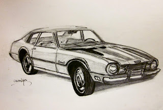 Owings Art Studio: Classic Car Drawings