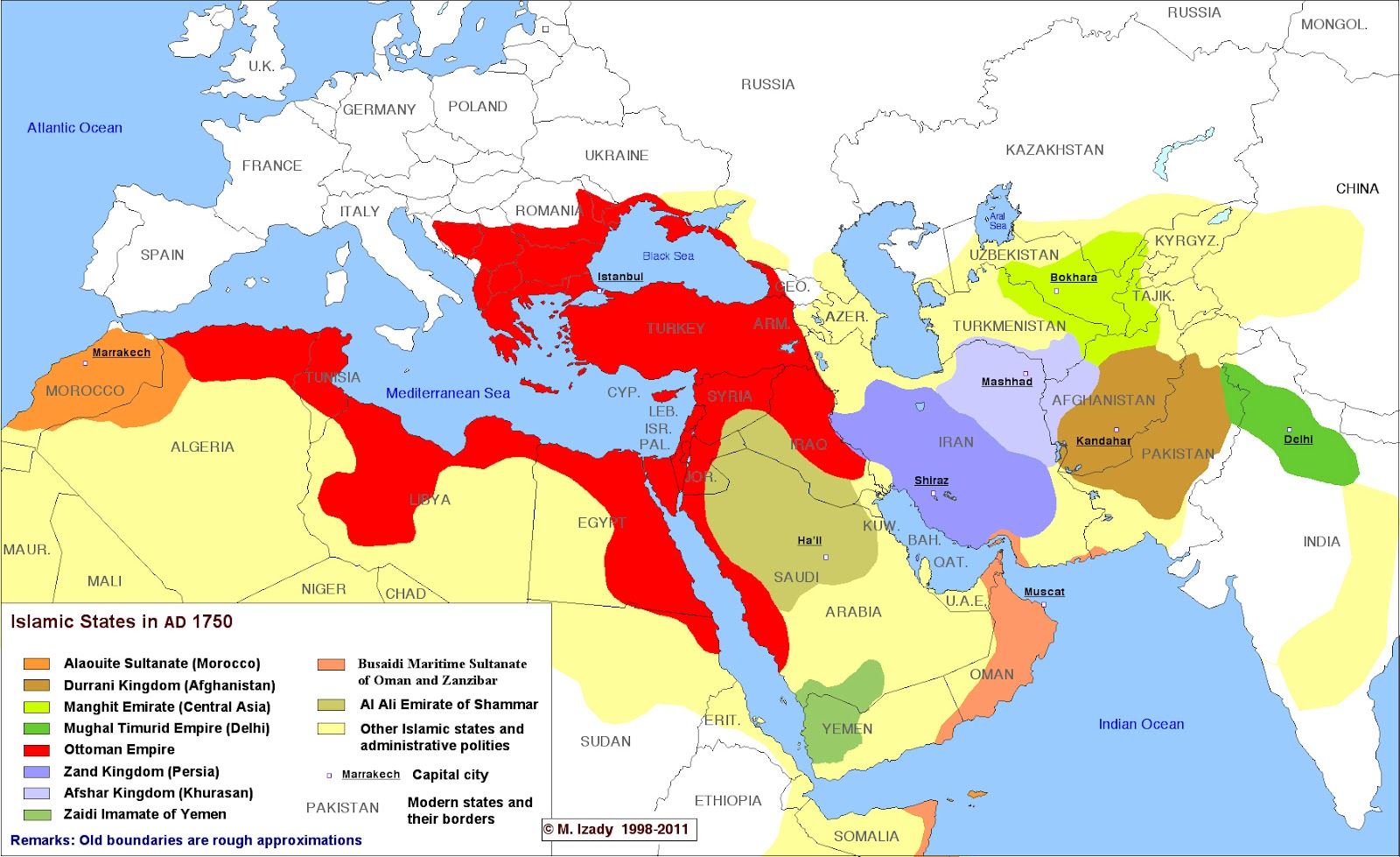 Geographia A Geographic History of Islamic States through Maps