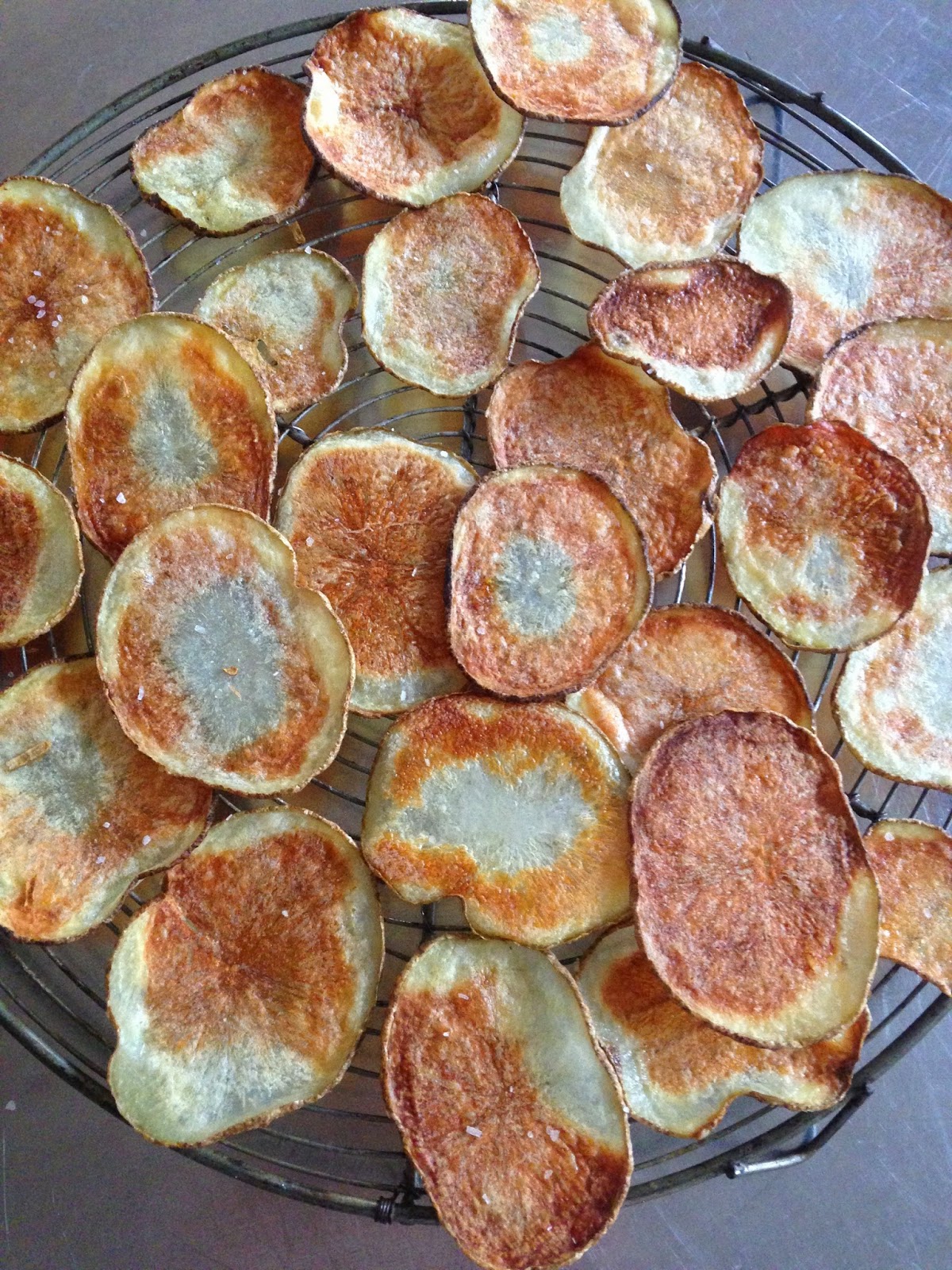 Homemade Baked Potato Chips – And What I Ate