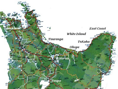 Bay of Plenty Map New Zealand City