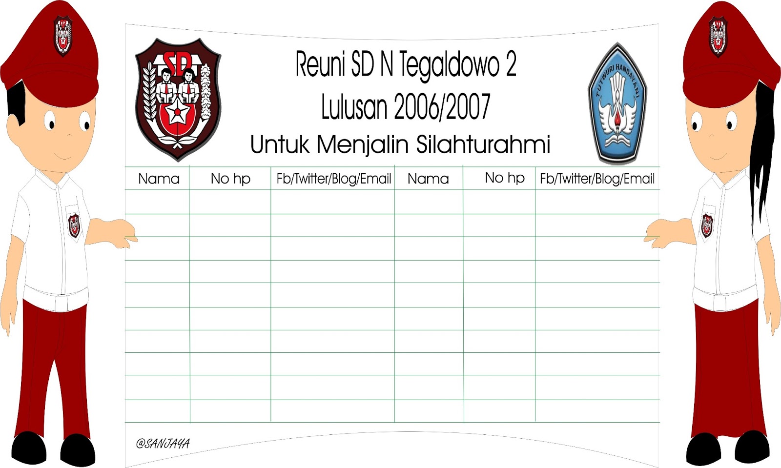 Tentangku Dan Tentang Hidupku Contoh Undangan Reuni SD N