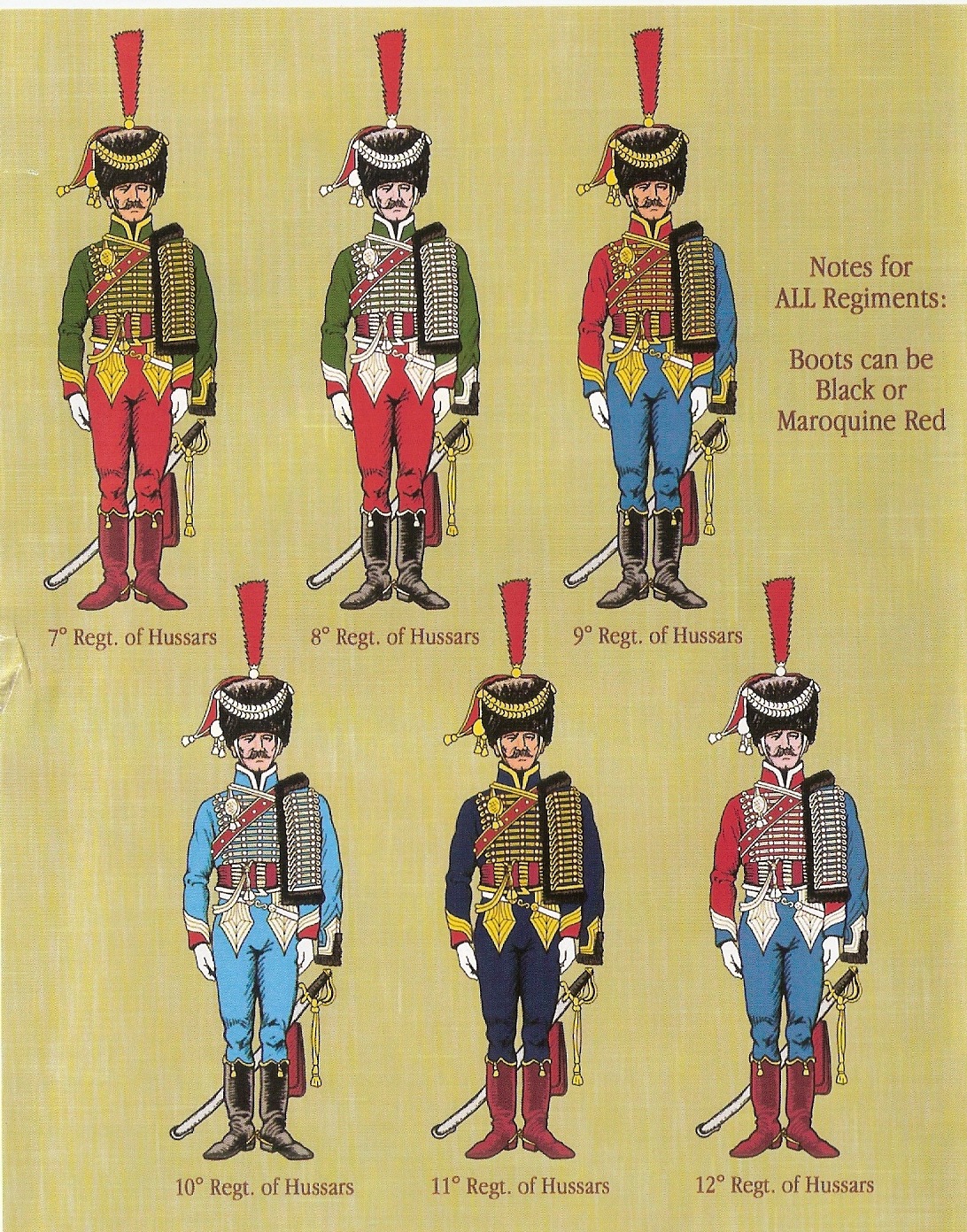 Husares franceses y aliados 019+Captain+of+Hussars+-+Corps+d%2527Elite+-+1806-1812+%2528leaflet+-+uniforms+2%2529