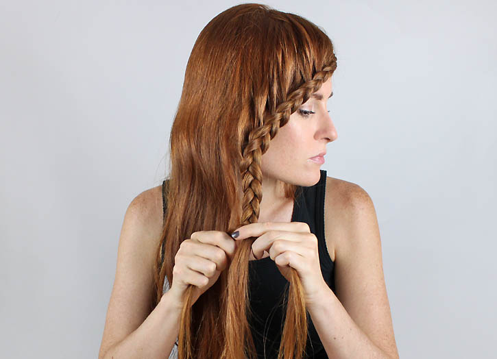 face framing braid tutorial Gina Michele