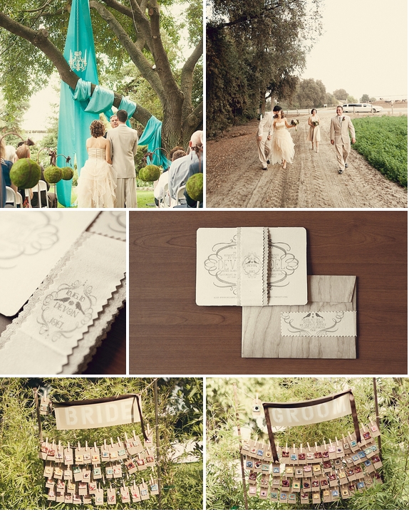 the paper for this wedding was divine wood stamped wedding invitations 