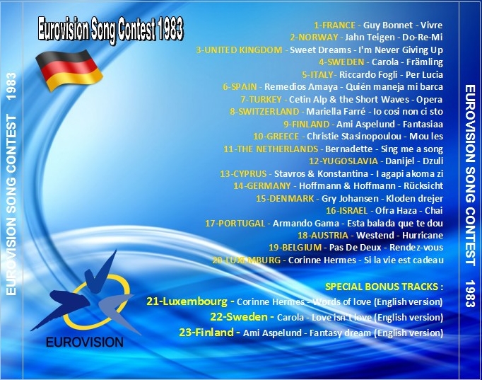Eurovision Song Contest Music EUROVISION SONG CONTEST 1983
