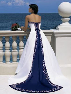 Wedding Dress Blue Photography