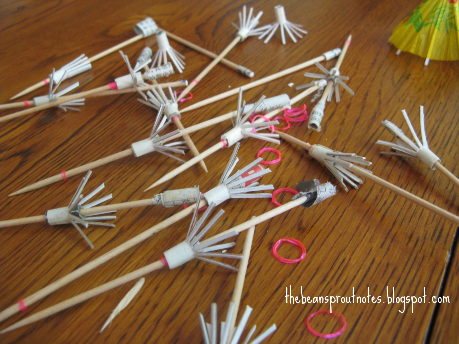 The Bean Sprout Notes DIY Wall Art Umbrellas on Parade