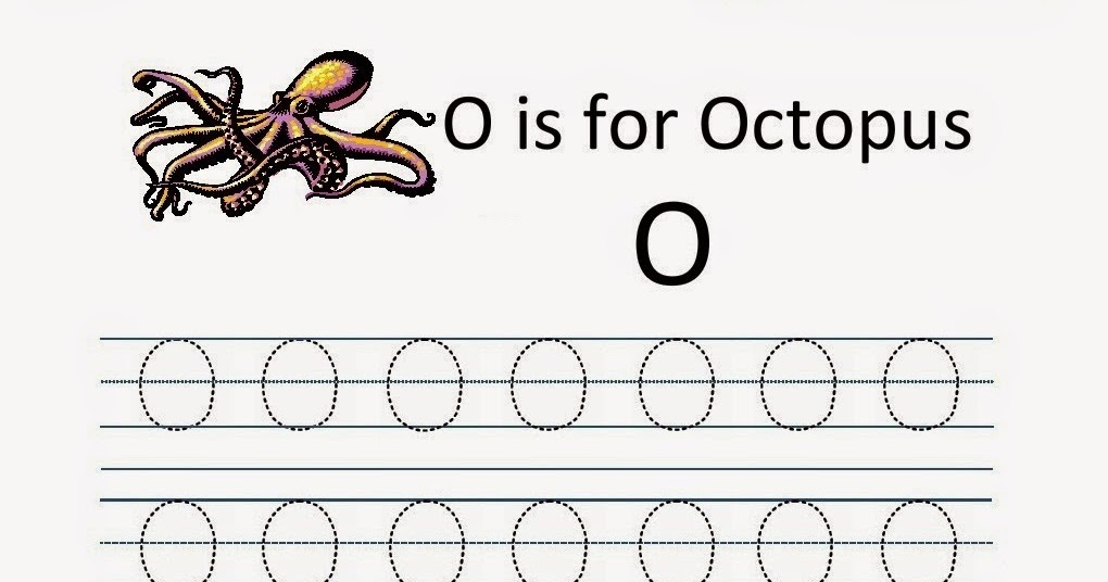 Kindergarten Worksheets: Printable Tracing Worksheets - Alphabet O