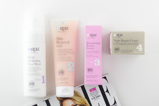 nspa skincare routine review and giveaway