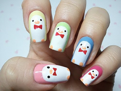 love orla kiely penguin nail