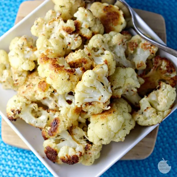 Roasted Garlic Parmesan Cauliflower: Renee's Kitchen Adventures   Cauliflower doesn't get any better than this! 