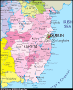 Ulster Map Regional City . Map of Ireland City Regional Political leinster map regional city