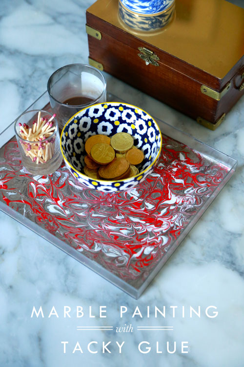 iLoveToCreate Blog Marble Painting with Tacky Glue