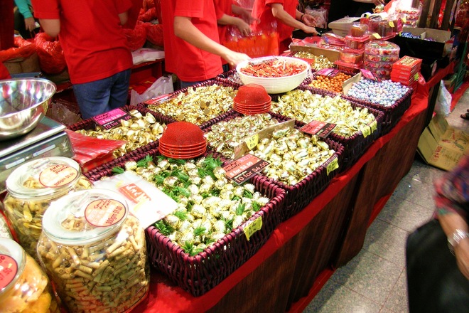 Chinese year food candy sweets assortment luck good foods immigrant lucky celebration cc credit flickr parents tradition lunar traditions snack International food blog: INTERNATIONAL: CHINESE NEW YEAR CELEBRATIONS