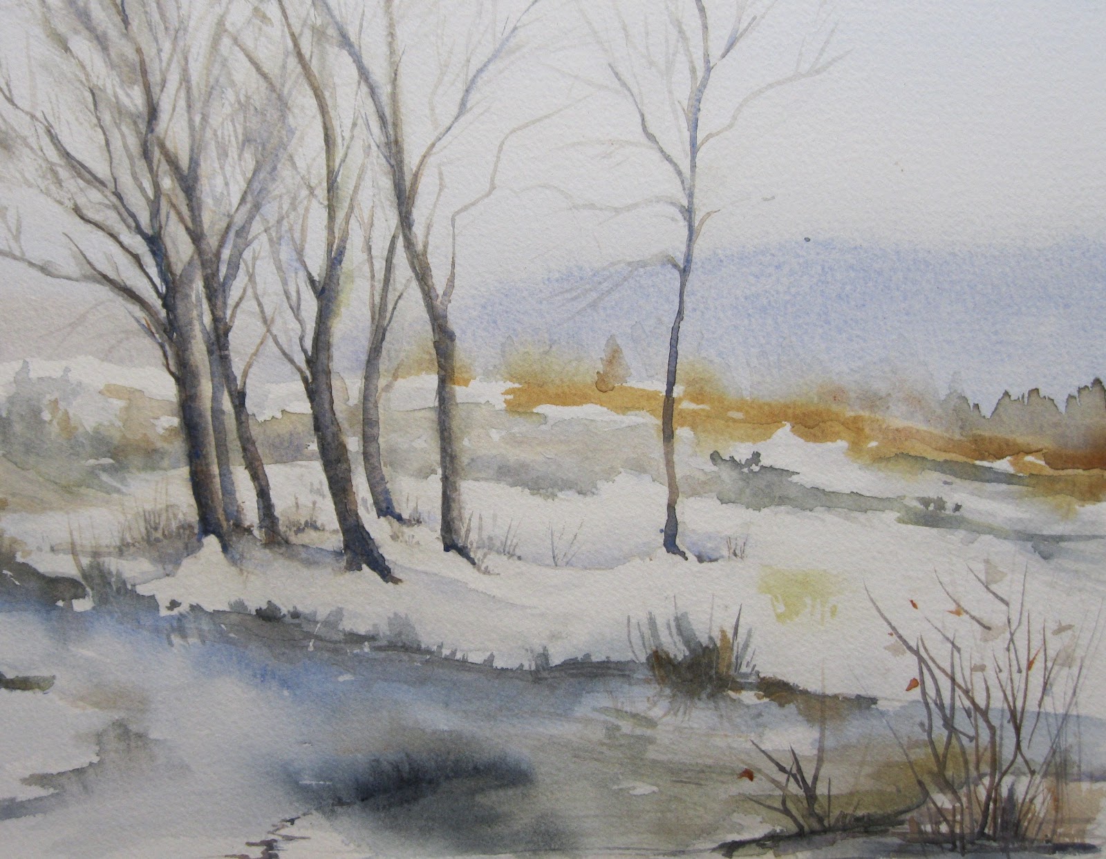 Janis Goldblatt's Art Blog Winter Trees