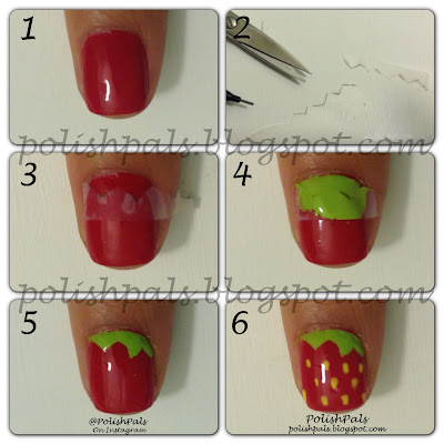 Strawberry Nail Art Tutorial