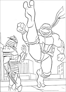 Teenage Mutant Ninja Turtle Coloring Pages