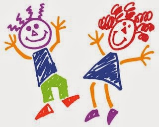 Feliz Dia Das Crianças Com Crianças Pintando Desenhos Na Parede E