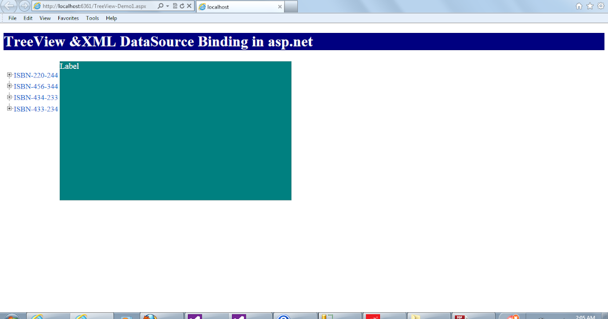 4 TUTORIALS TreeView and XmlDataSource Binding in