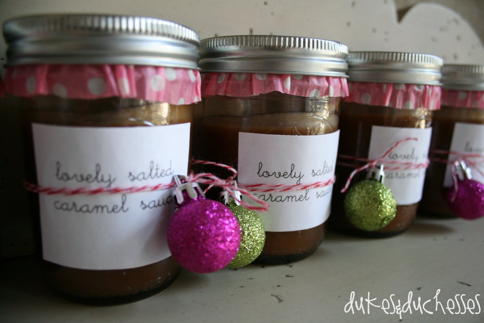 A Homemade Gift Salted Caramel Sauce Dukes and Duchesses