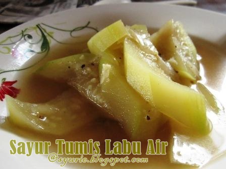 Rencah Kehidupan Sayur Tumis Labu Air