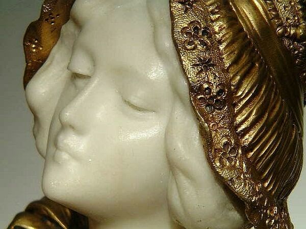 antique bronze bust A. Gory