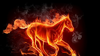 Wallpaper HD Fire Horse