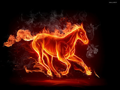 Wallpaper HD Fire Horse